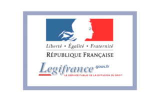 Logo officiel de Légifrance, service public du droit