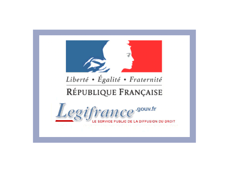 Logo officiel de Légifrance, service public du droit