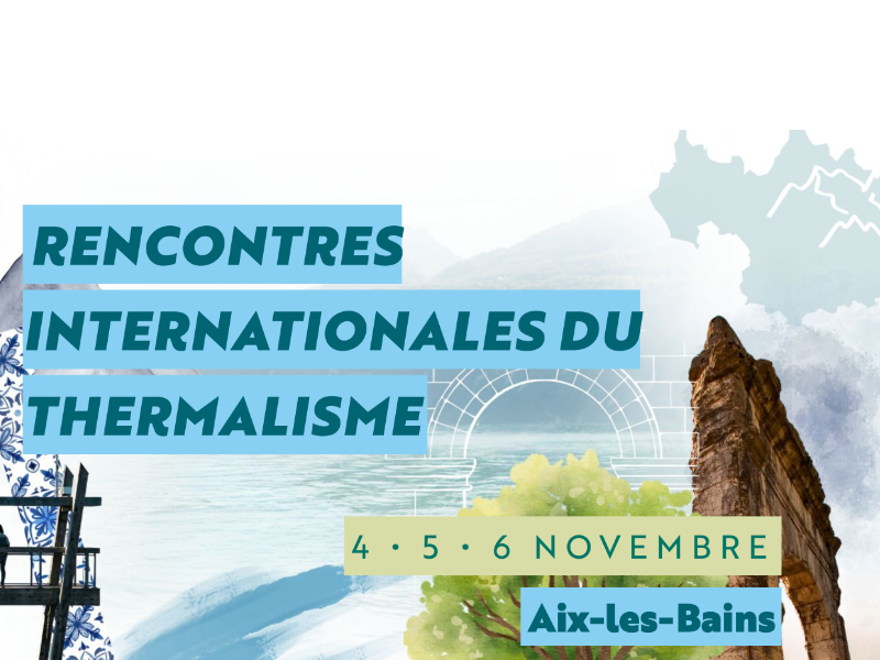 Affiche des Rencontres internationales du thermalisme à Aix-les-Bains